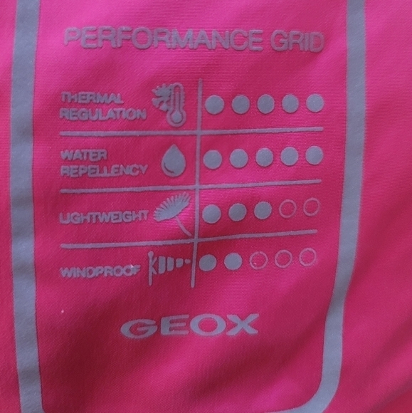 Geox Respira Hooded Thermal Jacket in Pink Rose Size Small - Picture 12 of 17